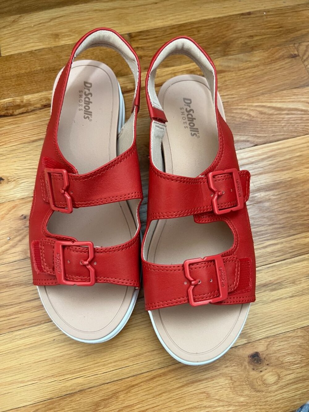 Dr. Scholl's Time Off Era Sandals Red Ankle Strap, Women’s 7 new in box. - Picture 9 of 9